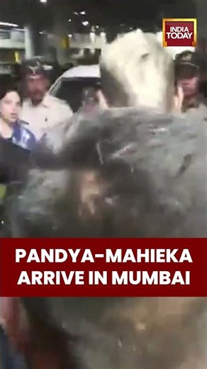 Hardik Pandya and Mahieka Sharma Arrive in Mumbai After T20 World Cup Win