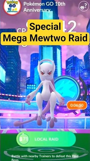 🤫🤯0.1% Did This Special Mega Mewtwo Super Raid.