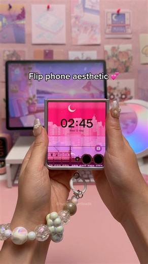 Flip phone aesthetic 💗 | z flip 7 accessories | Samsung galaxy
