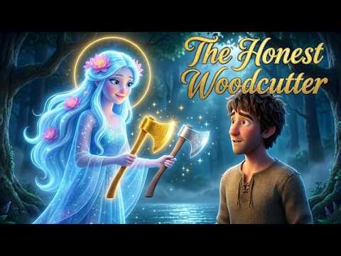 The Honest Woodcutter and the Three Axes 🪓 | English Moral Stories | Bedtime Stories