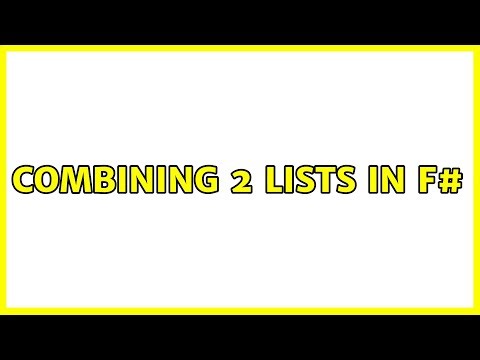 Combining 2 lists in F#
