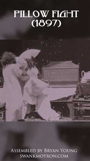 Pillow Fight (1897) by Thomas A. Edison, Inc. #silentfilm #history #filmhistory