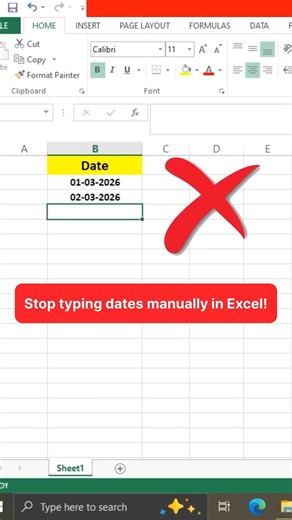 Auto Fill Date Series in Excel (ALT + H + F + I + S) | Excel Date Series Trick || #excel #exceltips