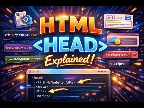 HTML Head Explained in Full | Master HTML Head Easily 🚀 Beginner to Advanced Guide – Head Tag