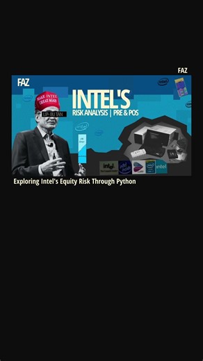Exploring Intel's Equity Risk Through Python [Preview Short 9] #intel #finance #stocks #technology
