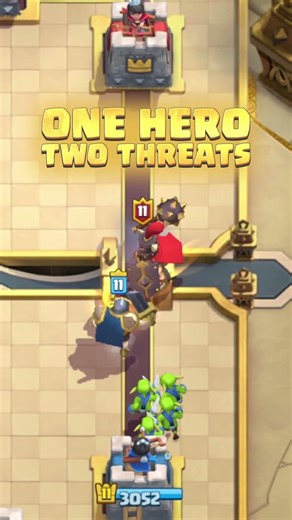 Hero Dark Prince Charging In! 🦏 #clashroyale