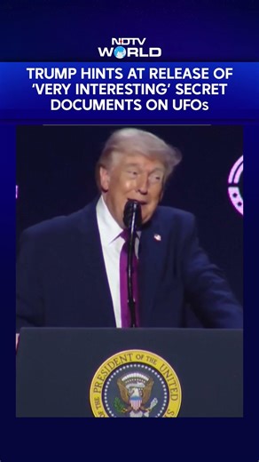 Trump Signals At Releasing 'Very Interesting' Secret Documents Related To UFOs