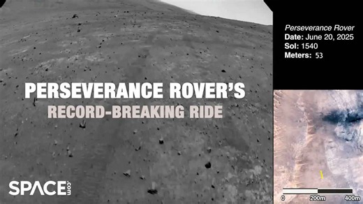 Perseverance rover sets new Mars driving record