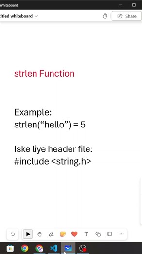 strlen() in C 🔥 String Length Ka Easy Method | #shorts