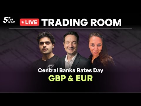 Central Banks Rates Day, GBP & EUR | Live Trading with The5ers