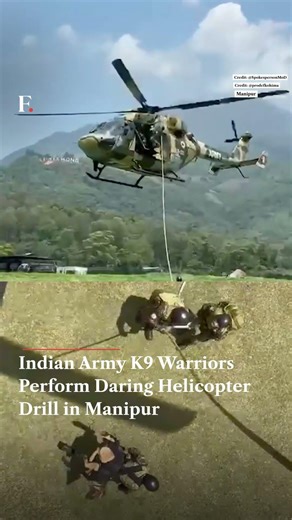 Indian Army K9 Warriors Perform Daring Helicopter Drill in Manipur | N18G
