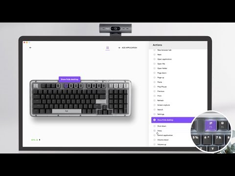 Customize your F-row keys of your Alto Keys K98M in the Logi Options+ App.