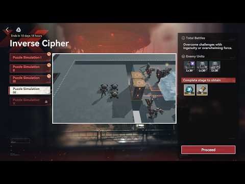 Girl's Frontline 2: Exilium - Inverse Cipher Puzzle Simulation IV (LP-1-4) Guide