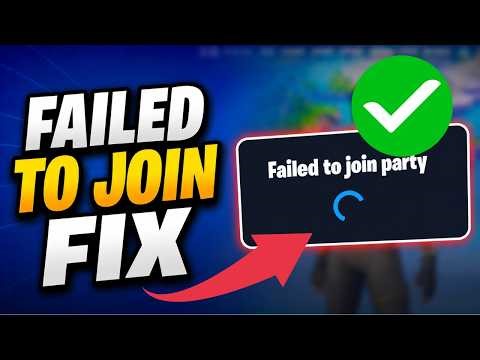 How To Fix Fortnite Failed To Join Party Error | Unable To Join Party FIX