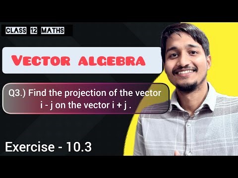 Find the projection of the vector i - j on the vector i + j