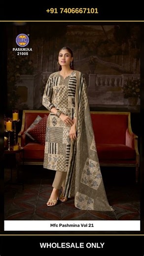 Mfc Pashmina Vol 21 latest wholesale dress materials available for bulk resellers now #Shorts