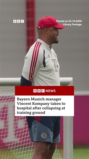 The 40-year-old had been unwell with a virus and missed the pre-match news conference on Tuesday prior to Bayern's Champions League game against Arsenal. #VincentKompany #BayernMunich #Football #BreakingNews #BBCNews