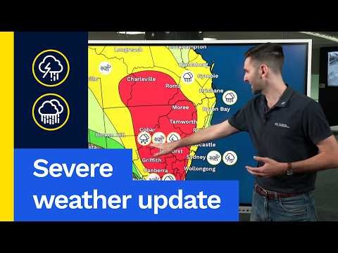 Severe Weather Update: Major severe thunderstorm outbreak for eastern Australia