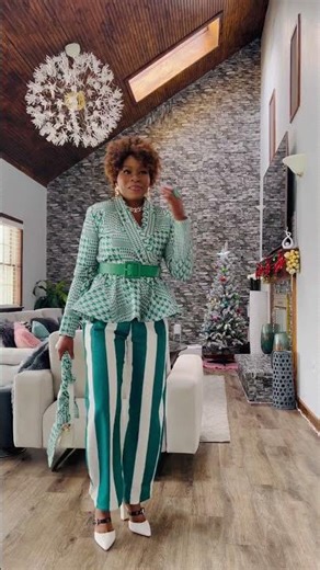 A symphony of houndstooth and stripes