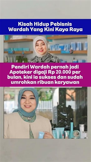 Kisah Hidup Pendiri Wardah Yang Kini Kaya Raya #video #viralshorts #artis