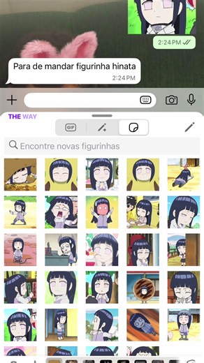 Cute Hinata Stickers for Anime Lovers