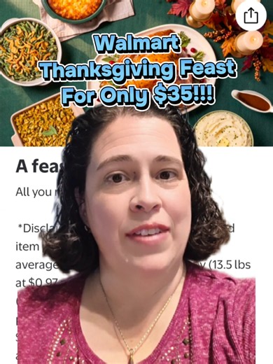 Walmart Thanksgiving Feast for 10 People, Only $35!!!! #WalmartPartner #walmart #thanksgiving #feast #save