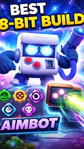 This 8-BIT Build Makes Him UNSTOPPABLE #brawlstars #shorts #viral #trending #funny #fyp #tutorial