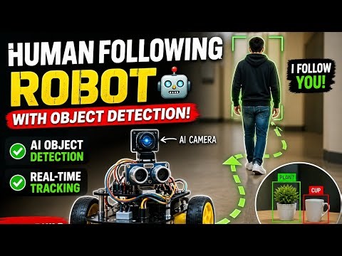 I Built a Robot That Follows Humans & Detects Objects 😳 | AI Vision Robot Project 🤩🤯
