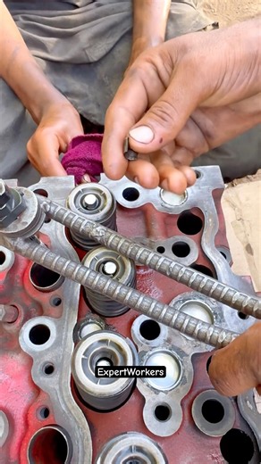 Fantastic engine head repair | VALVE LOCK #valve #engine #fyp #viralshort #trendingreels