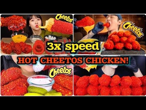 🤤 Hot Cheetos Fried Chicken Mukbang! Crispy, Spicy & Addictively Crunchy 🌶️🍗