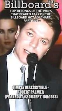 BILLBOARD'S NUMBER TWO SONGS of the 1980's PART 2! #music #80smusic #shorts #classicrock #pop #rock