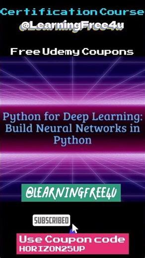 Python for Deep Learning: Build Neural Networks in Python