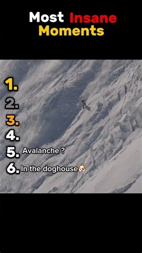 Insane Avalanches Caught on Camera 😱❄️ #ski #funny #fail