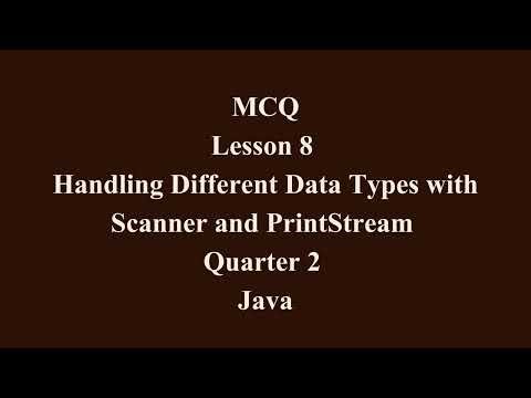 Handling Different Data Types with Scanner and PrintStream | Q2 Java L8 P3 | SMILE ROAD