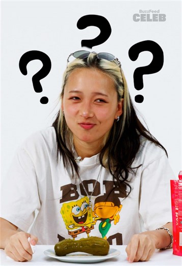 PICKLE FUN FACT: 20 billion pickles are eaten annually in the United States! Watch Hannah Bahng try American foods for the first time now on BuzzFeed Celeb YouTube! #pickles #hannahbahng #themisunderstood #hotmama #pickleinapouch