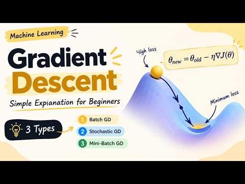 Gradient Descent Explained Simply 🔥 | 3 Types Every ML Beginner Must Know