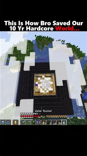 This Is How Bro Saved Our 10 Yr Hardcore World...#minecraft