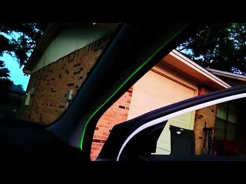 MICTUNING Interior Car LED Strip Lights Night Demo