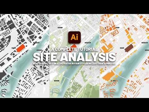 Site Analysis Maps in Illustrator (My Real Workflow)