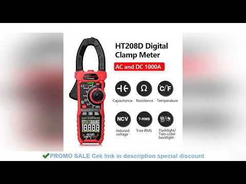 HT208A/D AC/DC Digital Clamp Meter Meter Multimeter Pinza Amperimetrica True RMS High Precision Capa