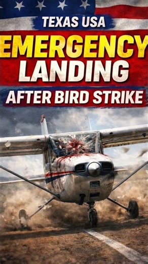 Emergency Landing After Bird Strike | Cessna 172 at Crosbyton, Texas