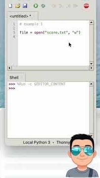 How do I save my work and read it back later? read, write files) #Python #pythonforkids #kidscoding