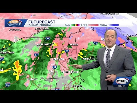 Icy mix likely in New Hampshire late Sunday night into Monday morning