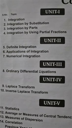 #Shorts Applied Mathematics-2 syllabus for Polytechnic Diploma 2nd semester 2026 summer
