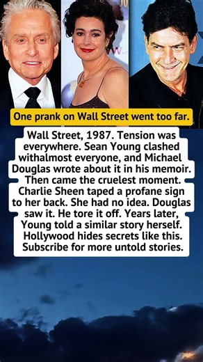 Charlie Sheen's Cruel Prank on Sean Young | Wall Street 1987..