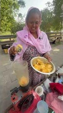 Traditional Bel Patra Juice Making | Healthy Indian Street Drink