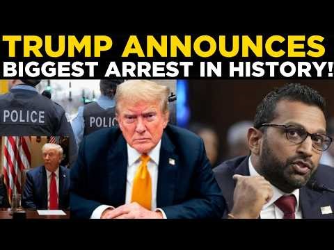 US News LIVE | Arrest Bombshell Hits America Kash Patel Responds Biden In Crisis | trump live