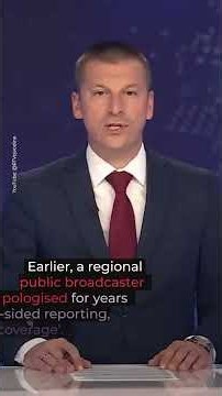 Serbians storm TV studio as pro-Vucic media faces reckoning | AJ #shorts