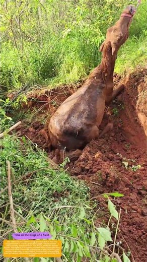 Digging for Life: How a Bulldozer Becomes a Lifesaver for Trapped Livestock