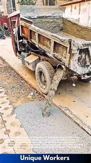 Pouring concrete for a sidewalk: a construction task